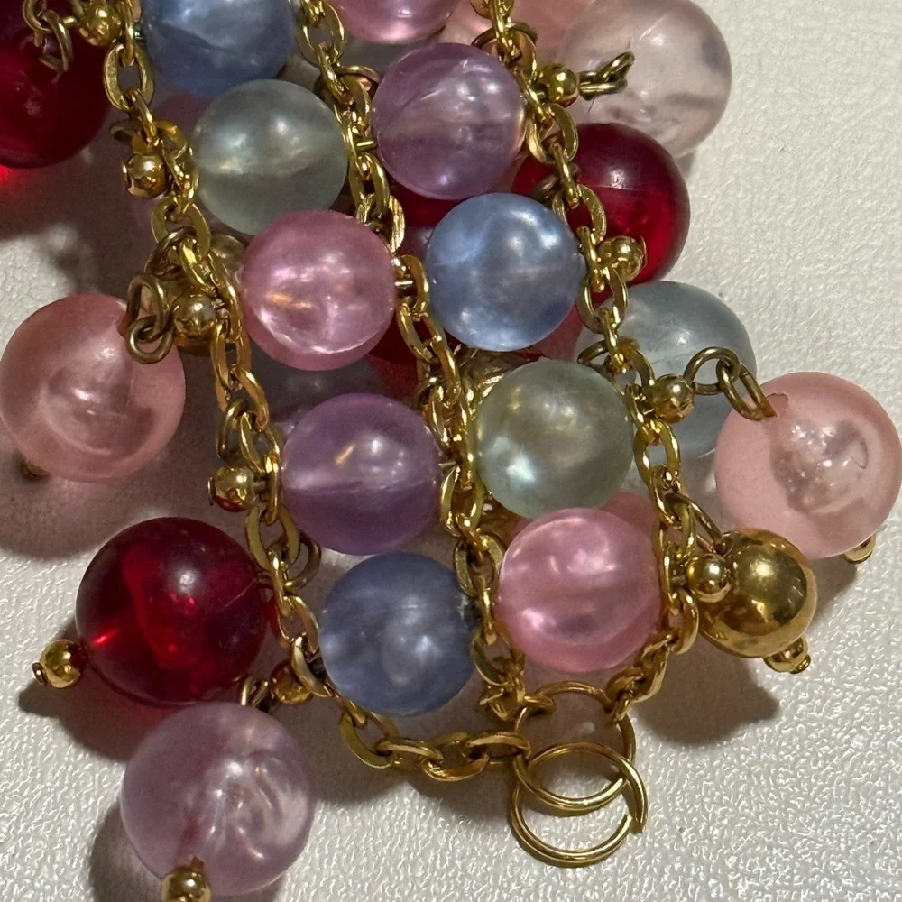 VINTAGE SET OF HOOP EARRINGS AND BRACELET - Picture 11 of 11